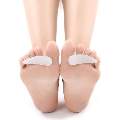 Gel-steunpads voor hamertenen, geschikt voor hamertenen aan zowel de linker- als de rechtervoet. Deze gel-steunpads helpen bij het corrigeren van gekromde, gebogen, scheve, overlappende, hamer- en tan