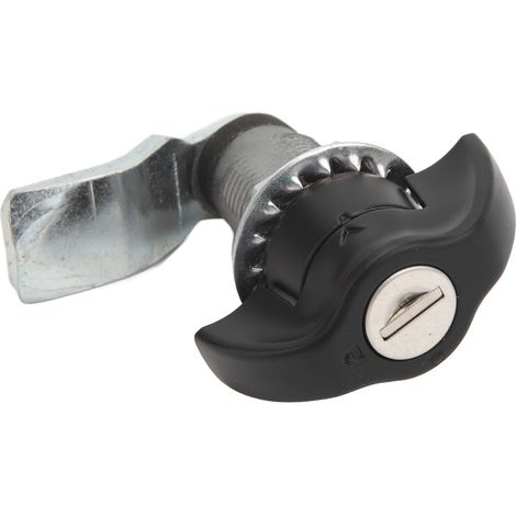Verrou à came cylindrique avec 2 clés, serrure tubulaire sécurisée pour camping-car, caravane, meuble, boîte à outils. (1/5)
