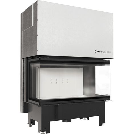Kamineinsatz KRATKI NBC 1000/400 15 kW Ø 200 mit Schiebetür mit Türfeder (1/5)