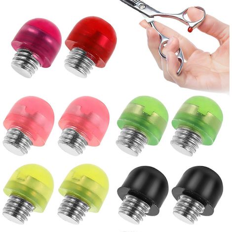Lot de 10 silencieux pour ciseaux de coiffure, petits amortisseurs, pare-chocs, accessoires et outils pour salon de coiffure-0.50X0.30X0.30CM