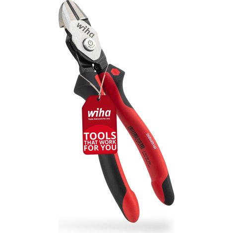 Wiha Pince coupante diagonale à hautes performances BiCut® Industrial avec DynamicJoint® réversible 200 mm, 8" (38189)