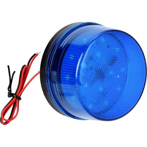 12V blaue LED-Blitzleuchte mit Alarmsignal, Blinklicht, geräuschlos, explosionsgeschützt, staubdicht, geeignet für den Feldeinsatz (1/5)