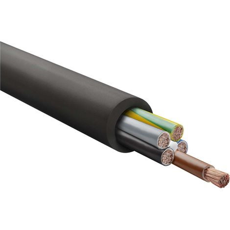 HELU KABEL H07RN-F 5G1,5mm² Gummischlauchleitung AD 11,2mm - 14,4mm Nennspannung Uo/U 450V/750V - 1 Meter