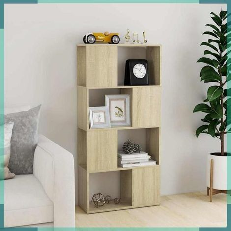 809083 Bibliothèque/Séparateur de pièce Chêne Sonoma 60x24x124,5 cm (1/5)