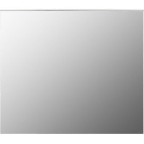 Vidaxl – Miroir mural rectangulaire sans cadre 80x60 cm – Verre de qualité – Installation horizontale ou verticale – Épaisseur 4 mm (1/5)