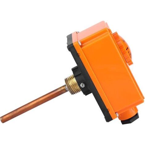 Thermostat d'eau chaude, thermostat d'eau chaude à 90 °C, démarrage à haute température, filetage extérieur G1/2, tube de contrôle de température Aquastat pour eau chaude (1/4)