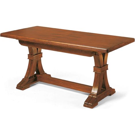 DUSTIN - tavolo da pranzo allungabile in legno massello cm 160/340 X 85