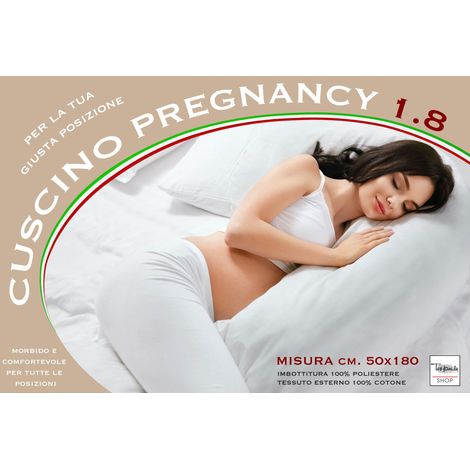 GUANCIALE CUSCINO GRAVIDANZA PREGNANCY LUNGO cm. 180 MIS. cm. 50 X 180 (1/3)