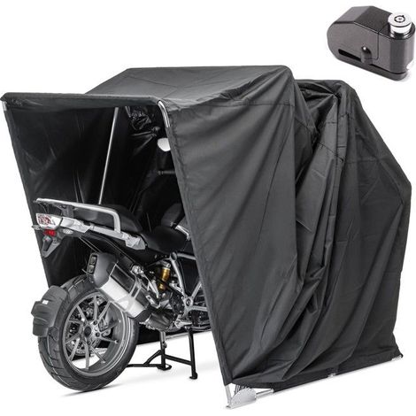 XXL Set Faltgarage + Motoguard universelles Alarm-Disc-Schloss für Motorräder