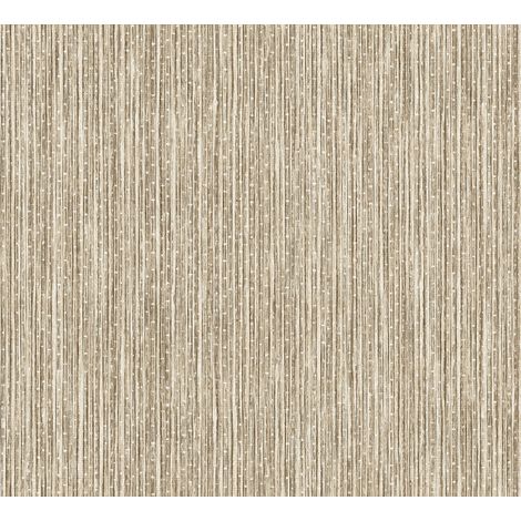 Papier peint bambou beige et marron – Dimensions 53cm x 10m – Écologique certifié FSC® – Raccord libre – Ultra facile à poser
