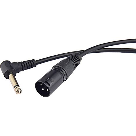 Gold-plated right-angle universal XLR adapter, 6.35 mm diameter, two-conductor XLR audio cable, microphone cable, electronic keyboard cable. (1/5)
