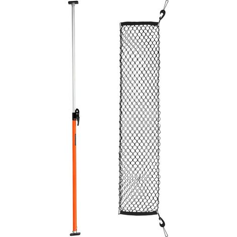 Pour SUV, barre de chargement télescopique pour stabiliser les bagages, acier robuste avec filet (1/5)