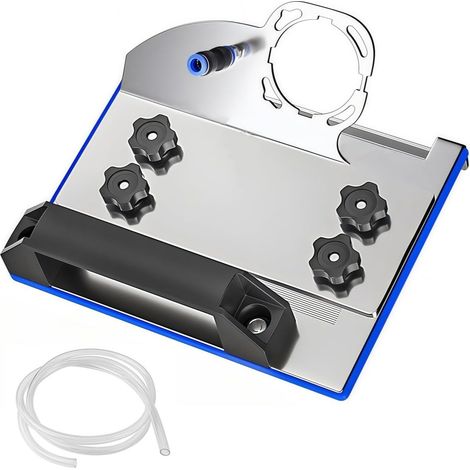 Support Meuleuse d'Angle 45° pour Coupe Carrelage et Chamfrein, Support Coupe Carrelage 45 Degrés Électrique avec Tube d'Eau, Fixation Stable pour Coupe Carreaux en Céramique et Pierre Naturelle (1/5)