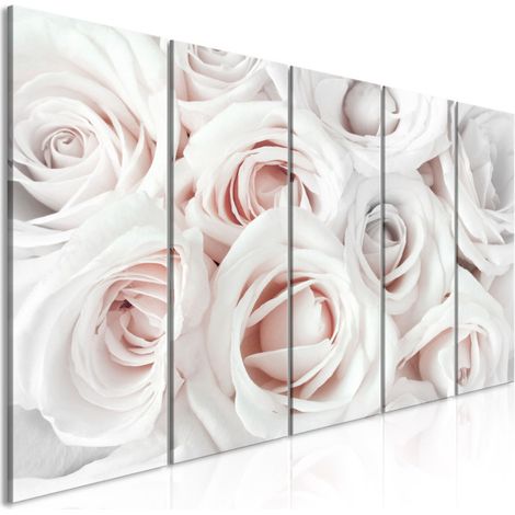 Tableau Imprimé 5 Panneaux "Satin Rose Narrow Pink" 80 x 200 cm (1/2)