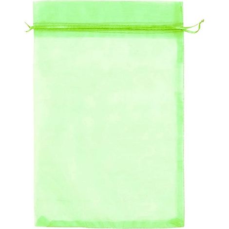 Sachet de protection pour raisin, 100 pièces Sachet de protection pour fruits verts Sachet en organza avec cordon de serrage Sachets en filet Protection des grappes de raisin contre les oiseaux