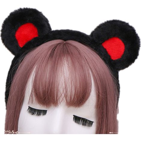 Headband Oreilles D Ours - Élastique Réglable - Pour Fête Costume Thème Enfant Adulte - Lot De 1 (1/5)