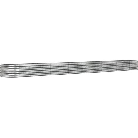 Maison Exclusive - Hochbeet Verzinkter Stahl 620x80x36 cm Silbern (1/5)