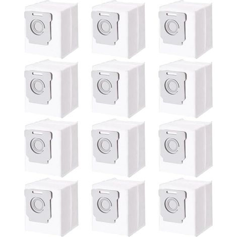 Lot de 12 Sacs d&39aspirateur pour iRobot Roomba i7 i7+ i3 i3+ i4 i4+ i6 i6+ j7 j7+ i8 i8+S9 S9+ E5 E6 E7, Accessoires Sac à Pou