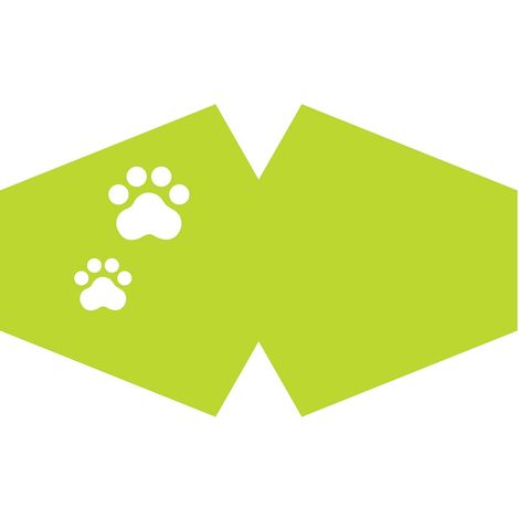 Couvre-visage tendance réutilisable Pieds d'animaux (adultes)- Vendu par 1 (1/3)