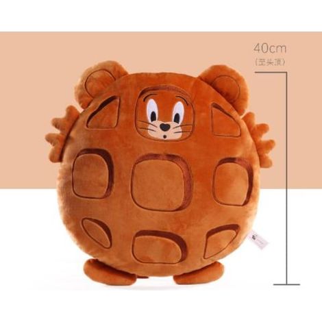 Filiyano-Coussin en peluche animé Tom et Jerry - Cadeau pour les fans - Jerry en forme de gaufre (1/2)