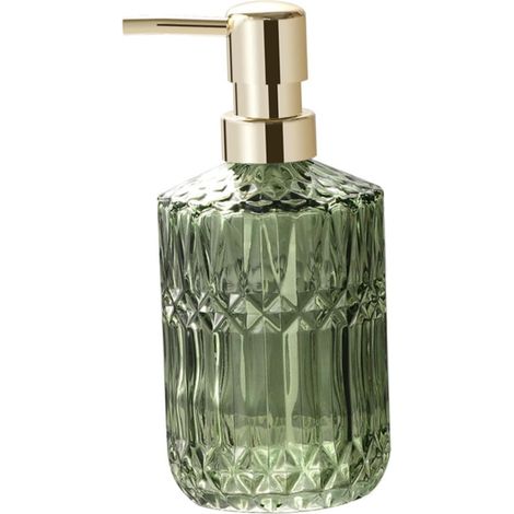 Glass Lotion Bottle 400ml Green Color European Style Bath