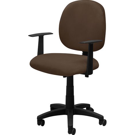 BÜROSTUHLBEZUG Drehstuhl ISO, Samt, braun