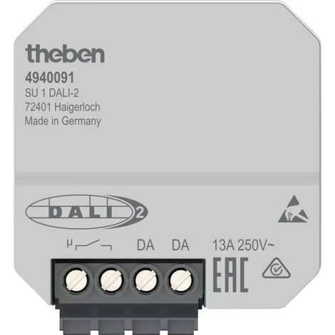 [NEUWERTIG] B-Ware Theben Schaltaktor DALI-2 1500W Unterputz Schaltrelais Smart Home 230V AC (1/2)