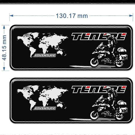Autocollants Tenere Super Tank Pad Protector, protection de réservoir, coffre, valises, emblème, badge, logo, carénage, garde-boue pour Yamaha 700 1200 Xt Z Xt1200z--4 (1/5)