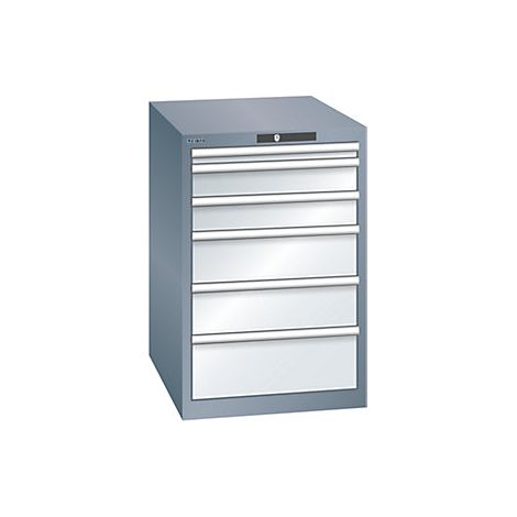 Cajonera con 6 cajones  A x P x H 564 x 724 x 850 mm  gris