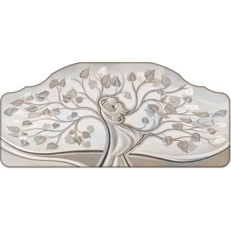 Lupia - Quadro camera da letto CAPEZZALE moderno 50x100 cm ALBERO ABBRACCIO MIX
