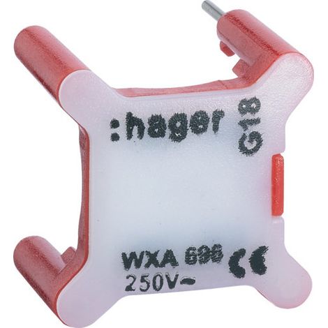 Voyant pour interrupteur gallery 230V rouge HAGER WXA691 (1/6)