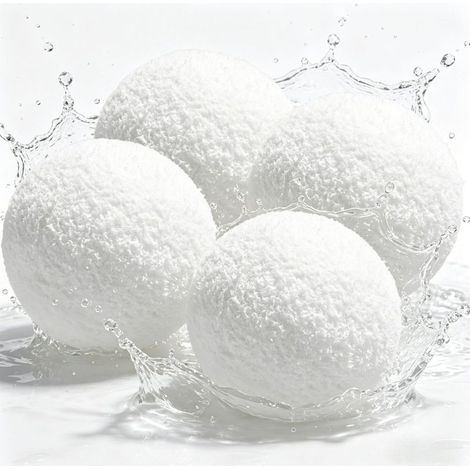 4 Pièces Éponge Absorbante Piscine, Boules de Filtre de Piscine Réutilisables, Éponge Anti Mousse Spa Flottant pour Piscine Bains à Remous Spa (1/5)