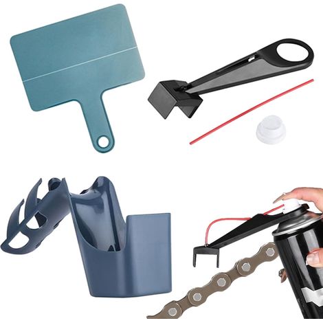 Motorradkettenöl-Werkzeug, 4er-Pack, Schmierhilfe für Motorradketten, Kettenschmiermittel-Applikator, Schmier- und Reinigungshilfe für Motorradketten, für Kettenschmierung (1/5)
