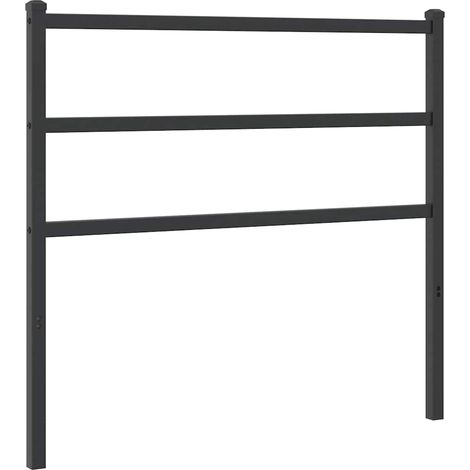 Maison Exclusive - Cabecero de repuesto de metal negro 100 cm