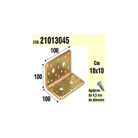 Angolo di supporto in legno 100 x 100 x 100 mm.