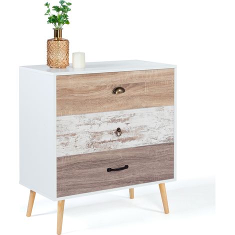 Cassettiera a 3 cassetti scandinavo BAHIA (1/5)