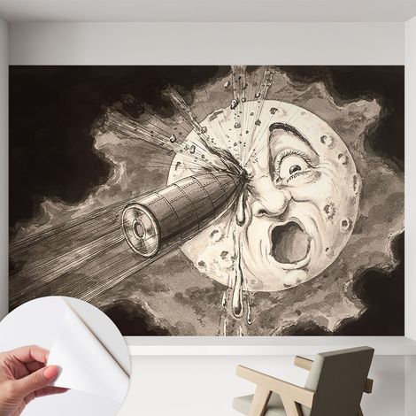 Fotomurale adesivo - murale da parete - Carta da parati autoadesiva - design parete moderno - Collisione cosmica 152x104 cm (1/5)