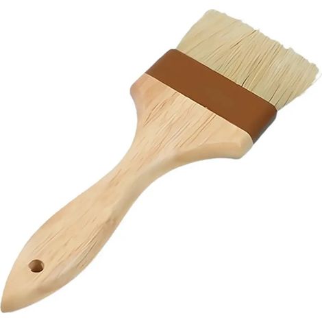 Pincement de bois en caoutchouc avec brosses naturelles 23,5cm Cuisine de cuisson (1/5)