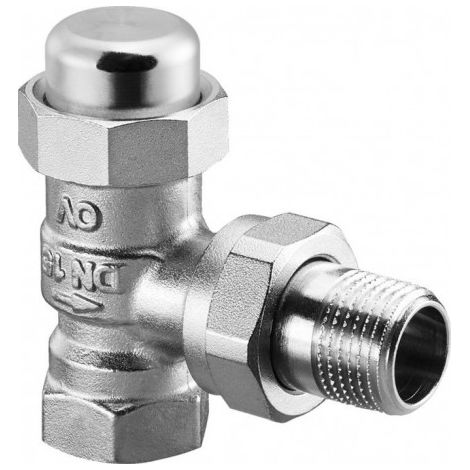 OVENTROP Raccord de retour Combi LR coudé DN 25, R 1 x Rp 1, PN 10, laiton, nickelé, 1027568
