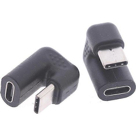 USB 3.1 Typ C Stecker auf Buchse rechtwinklig (180°) Adapter
