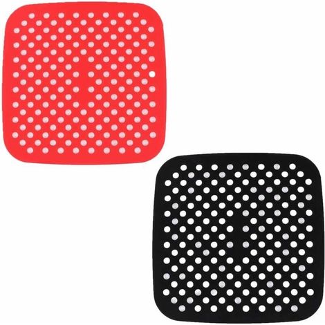 2 pièces tapis de machine à frire réutilisables antiadhésifs en silicone lavable lave-vaisselle pour revêtement de four accessoires de cuisson résistants à l ' huile doublure de plateau de machine à