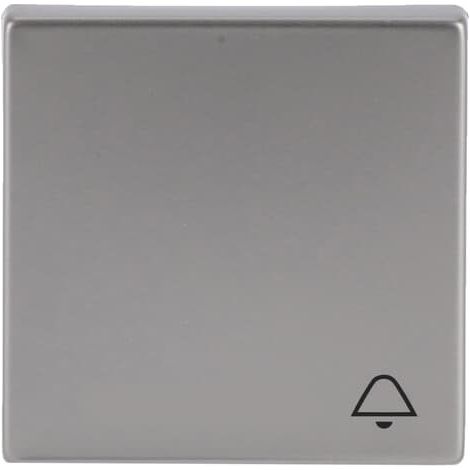 Plaque de finition Busch-jaeger 2520 ki-866 acier sans vis IP20