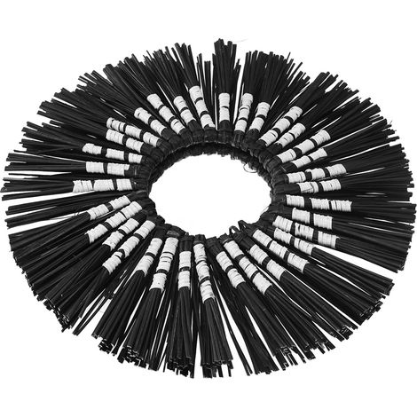 Miroir suspendu en paille tressée à la main, décoration murale pour salles de bains, salons et bureaux, noir et blanc. (1/5)