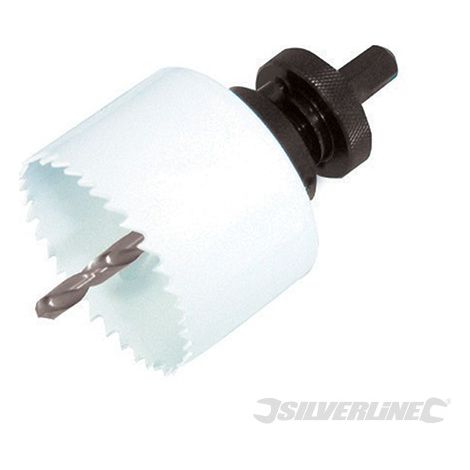 Kit di 9 seghe a tazza bimetallica per elettricisti denti HSS temprati Silverline (1/5)