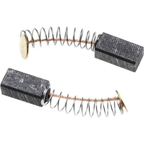 2x Balais de charbon pour moteur 12 x 6 x 5mm compatible avec Hitachi DS 12DM, DS 14DAL, DS 14DL, DS 14DMR, DS 18DL outil Odipie (1/3)