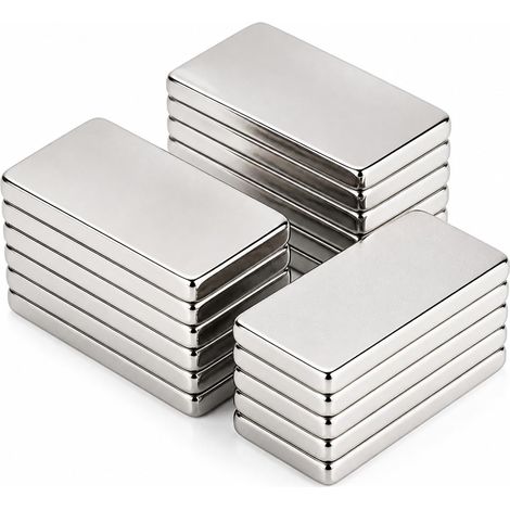 20 Pièces Aimant Neodyme Rectangulaire 30 x 10 x 3 mm, Aimant Puissant Plat, Super Aimants Forts en Terre Rare, Barre Aimantée pour Réfrigérateur, Bricolage et Bâtiment (1/5)