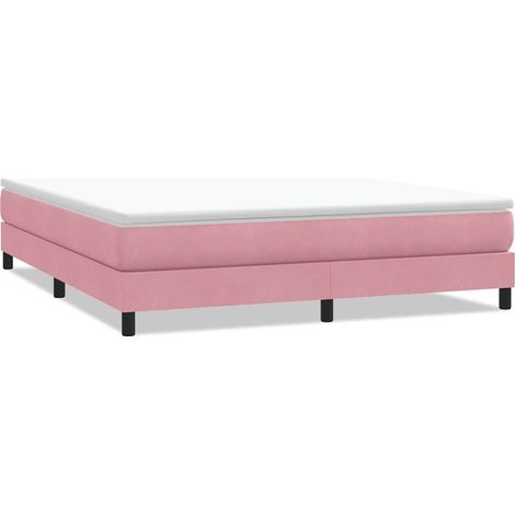 Maison Exclusive - Boxspringbett ohne Matratze Rosa 180x210 cm Sa