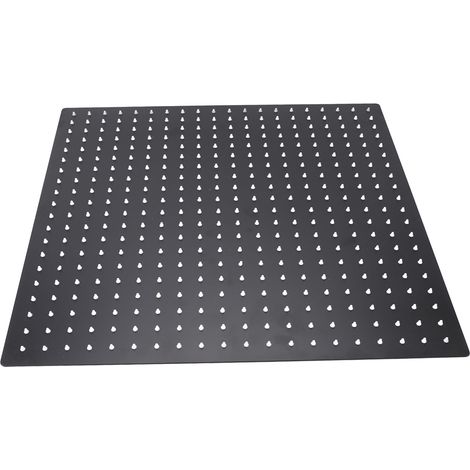 Quadratischer Wasserfall-Duschkopf für Badezimmer, G1/2-Gewinde, 360° schwenkbar, Edelstahl, 50,8 cm (20 Zoll), SUS304 Hochdruck-Duschkopf (1/5)