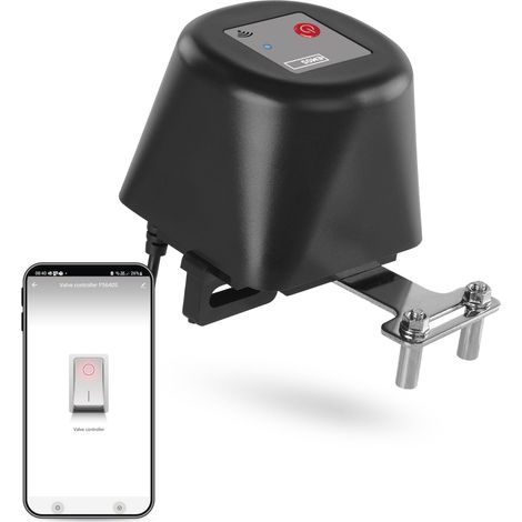 EMOS GoSmart - Chiudivalvola motorizzata Smart Home per acqua/gas con app, Zigbee, controllo automatico/manuale, timer, funzionamento silenzioso, alimentazione 12 V, compatibile con Google Home, (1/5)