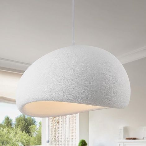 Lampadario moderno per sala da pranzo, cucina, corridoio, camera da letto, lampada a sospensione con attacco E27, stile giapponese Wabi Sabi, plafoniera a forma di nido d'uccello (1/5)